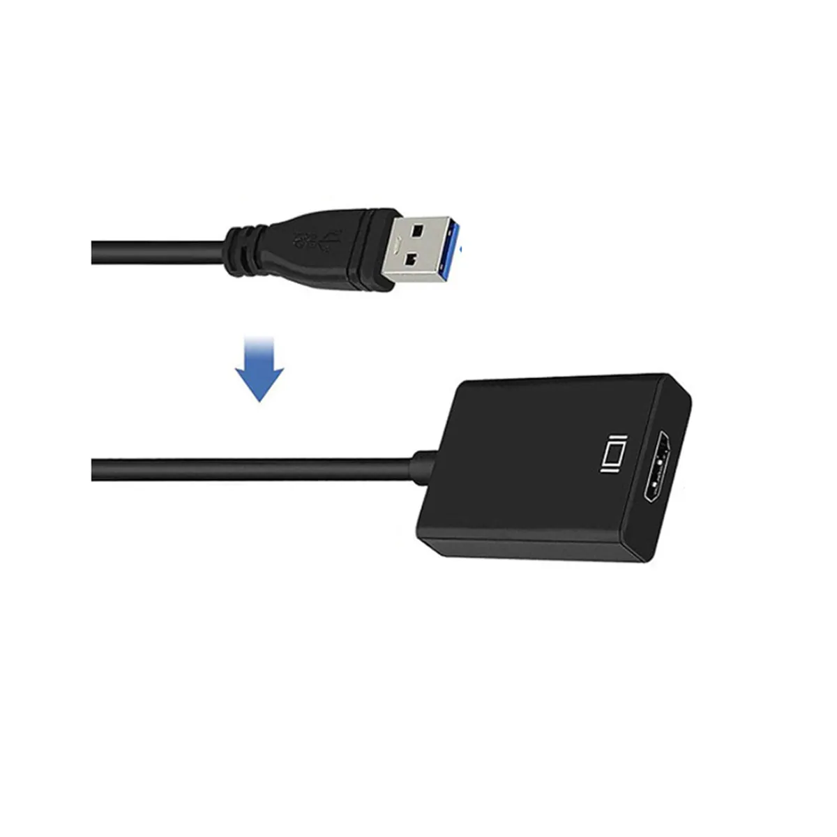 GENERICO - Convertidor Usb 3.0 a hdmi Full HD 1080p Adaptador