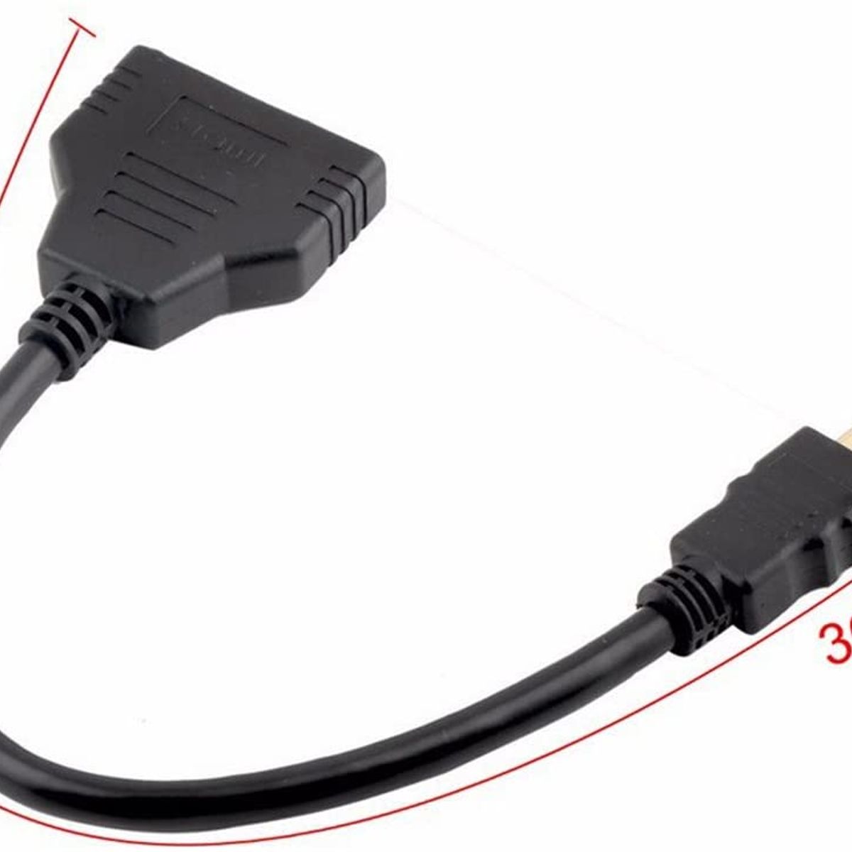 GENERICO - Cable Splitter Hdmi 1x2 Full Hd Conecta 2 tv pantallas