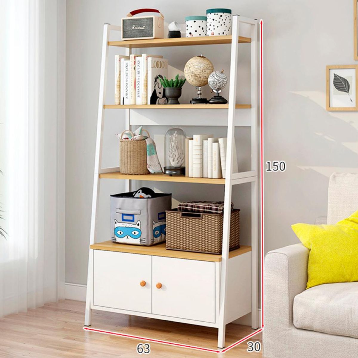 ANYHOGAR - Estante Living Librero 65x40x150cm