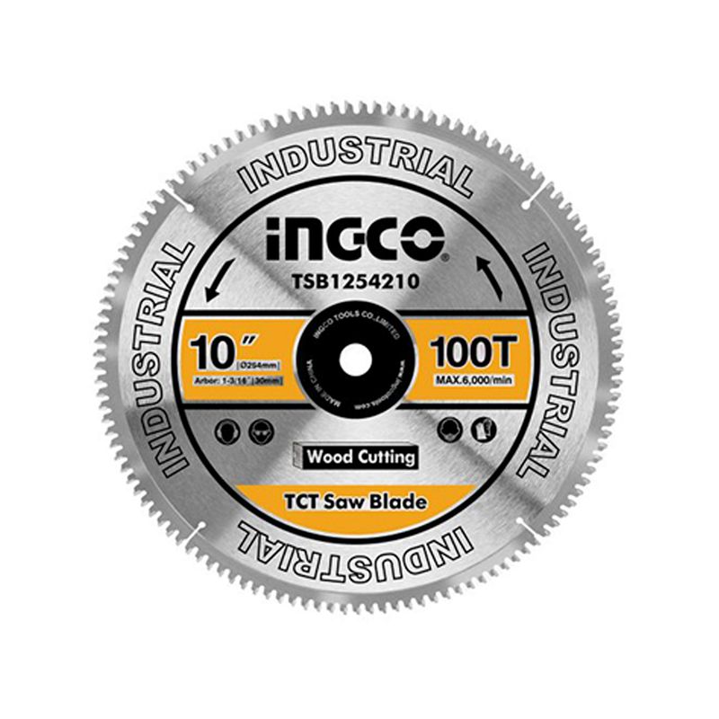INGCO TOOLS - Disco De Corte  Madera 10" 100T Dientes Ingco Ingletadora CarpinterÃ­a