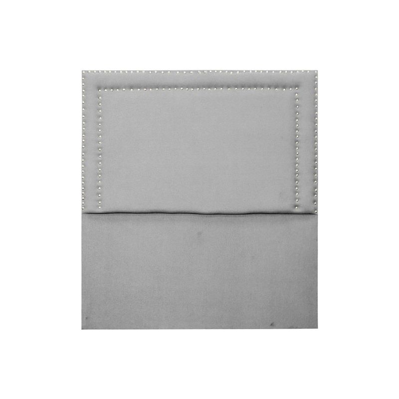 MUEBLES MACRUMO - Cama tapizada Perla - 2 Plz - Color Gris claro