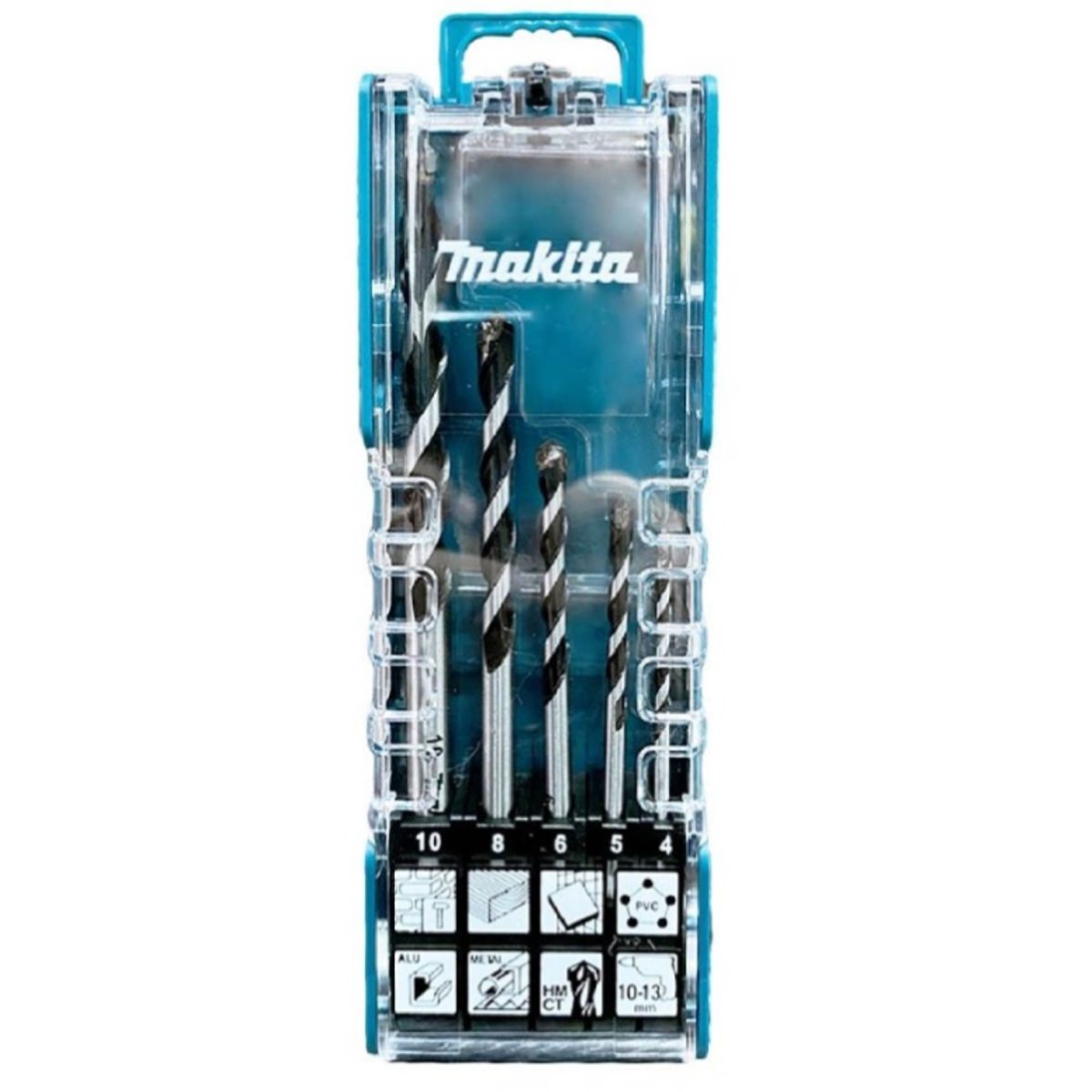 MAKITA - Set de brocas multimaterial 4-5-6-8-10mm 5u