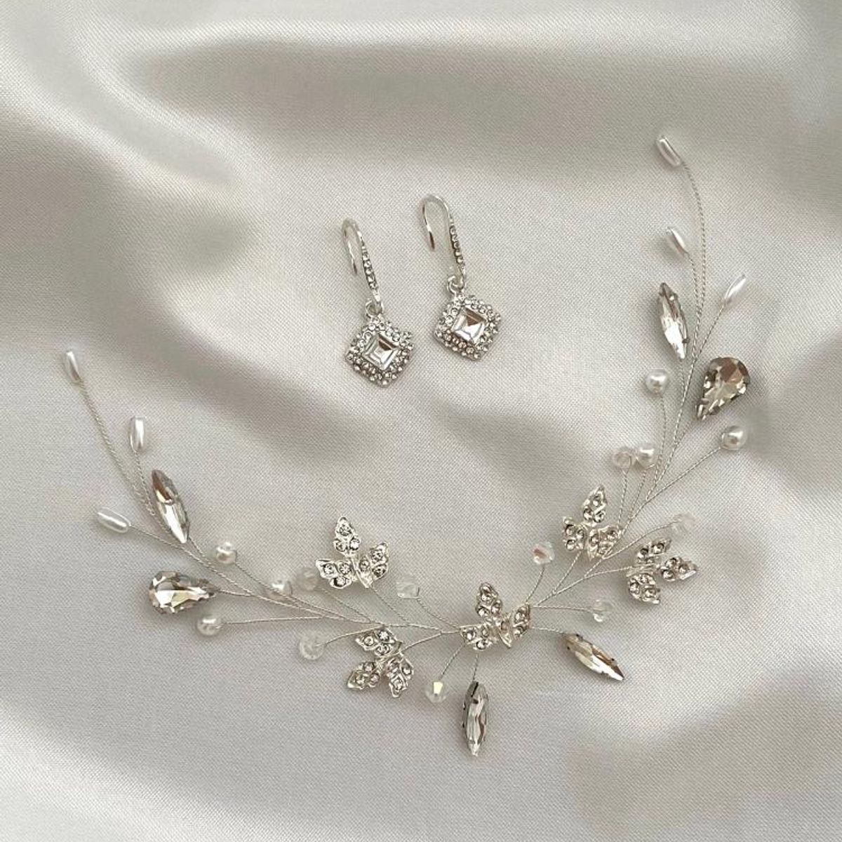 GENERICO - TOCADO TIARA ACCESORIO CABELLO JOYAS DE NOVIA