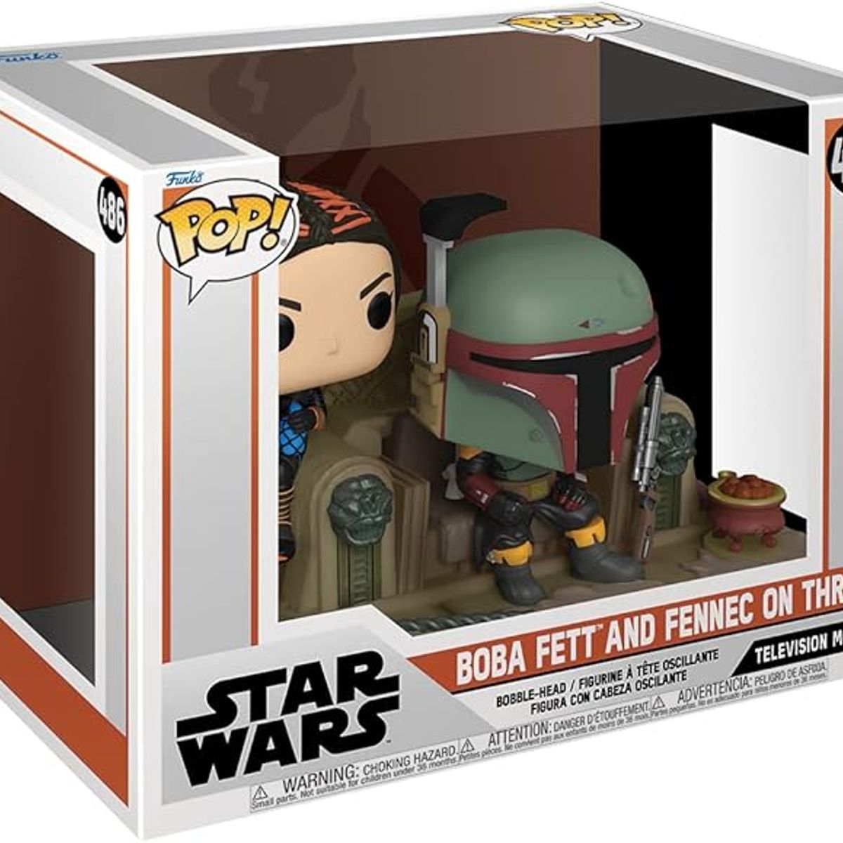 FUNKO - Funko Pop Boba Fett y Fennec con Trono 486 Star Wars