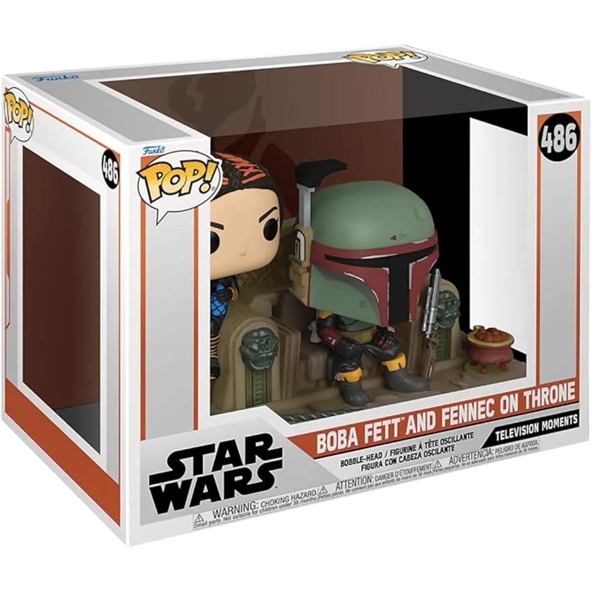 FUNKO - Funko Pop Boba Fett y Fennec con Trono 486 Star Wars