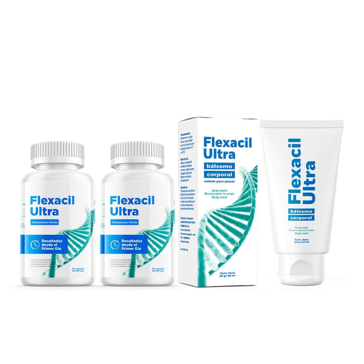 GENERICO - Flexacil Ultra + Crema Pack 3x2