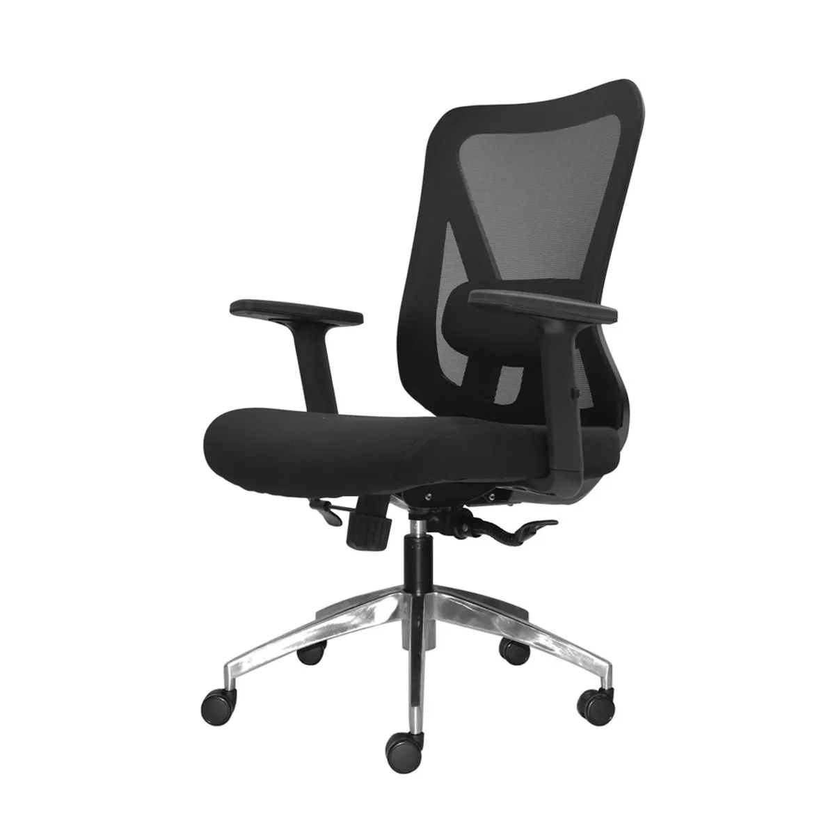 OFIDEAS - Silla De Oficina Gerente Lap Dolphin Aluminio Negro Ofideas