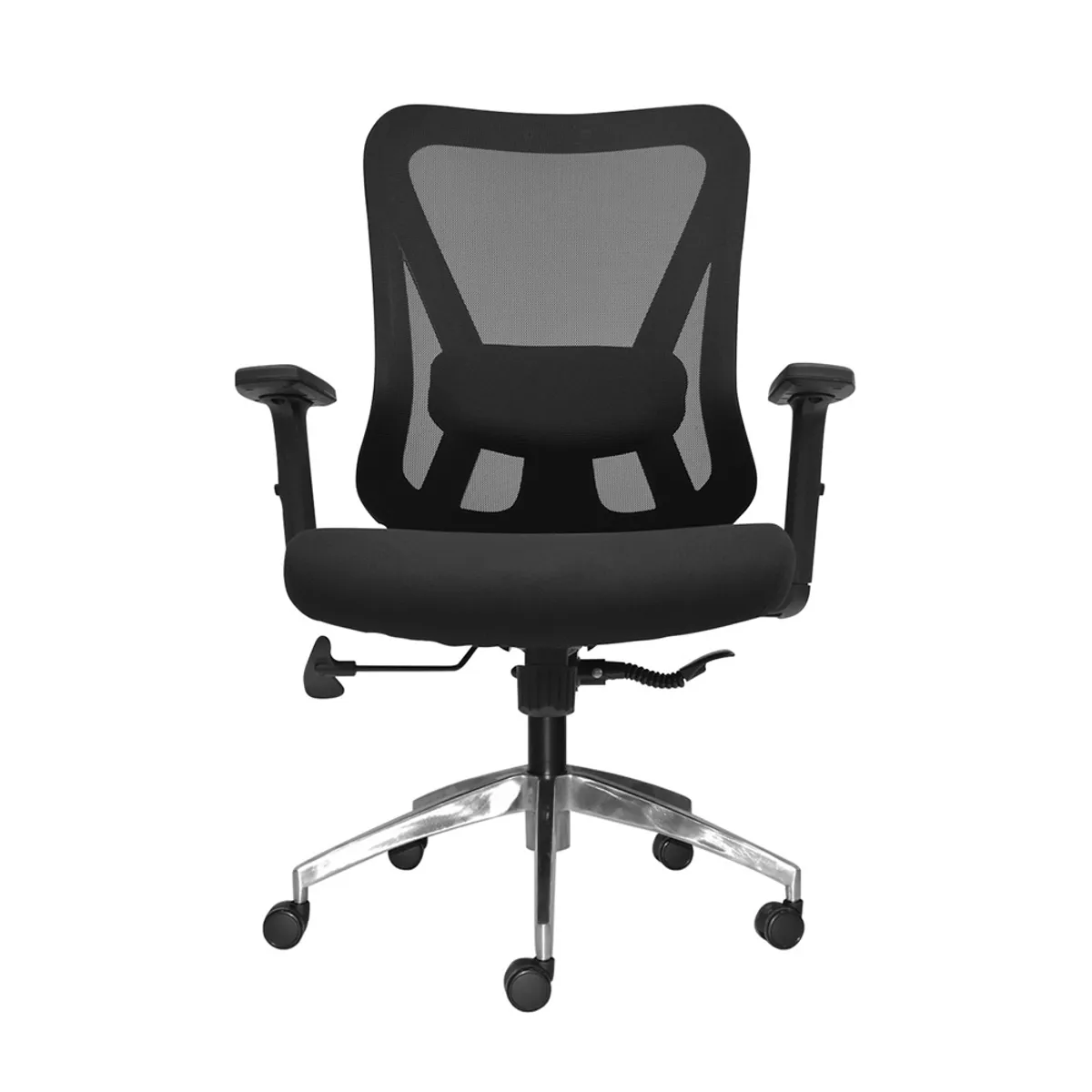 OFIDEAS - Silla De Oficina Gerente Lap Dolphin Aluminio Negro Ofideas