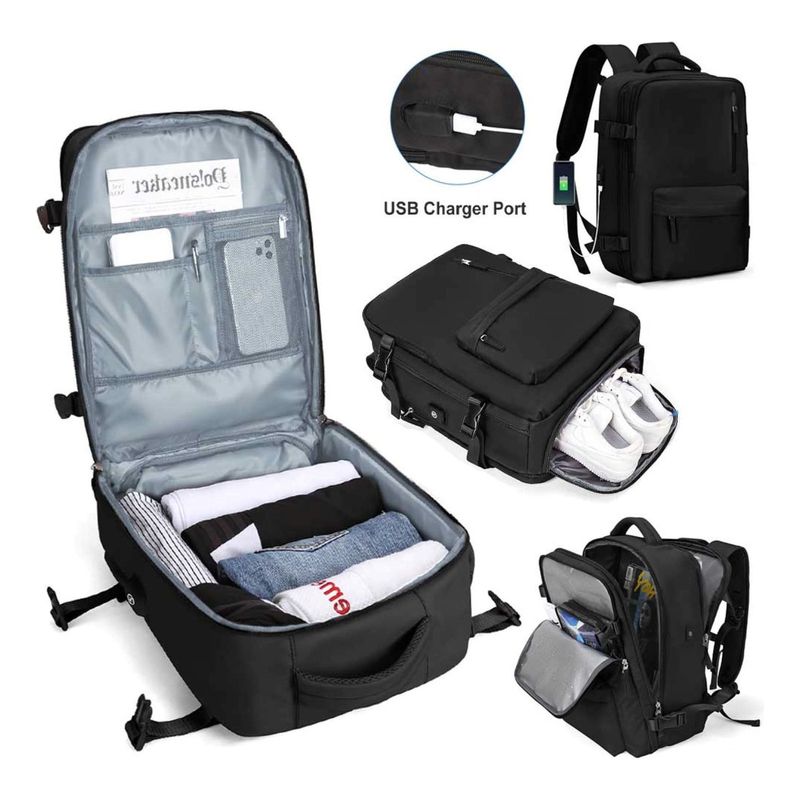 U BUY - Mochila de Viaje Viral TikTok - negra