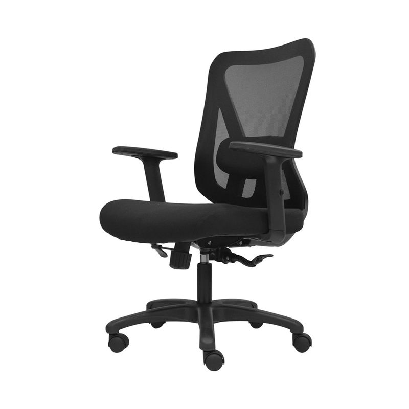 OFIDEAS - Silla De Oficina Gerente Lap Dolphin Nylon Negro Ofideas