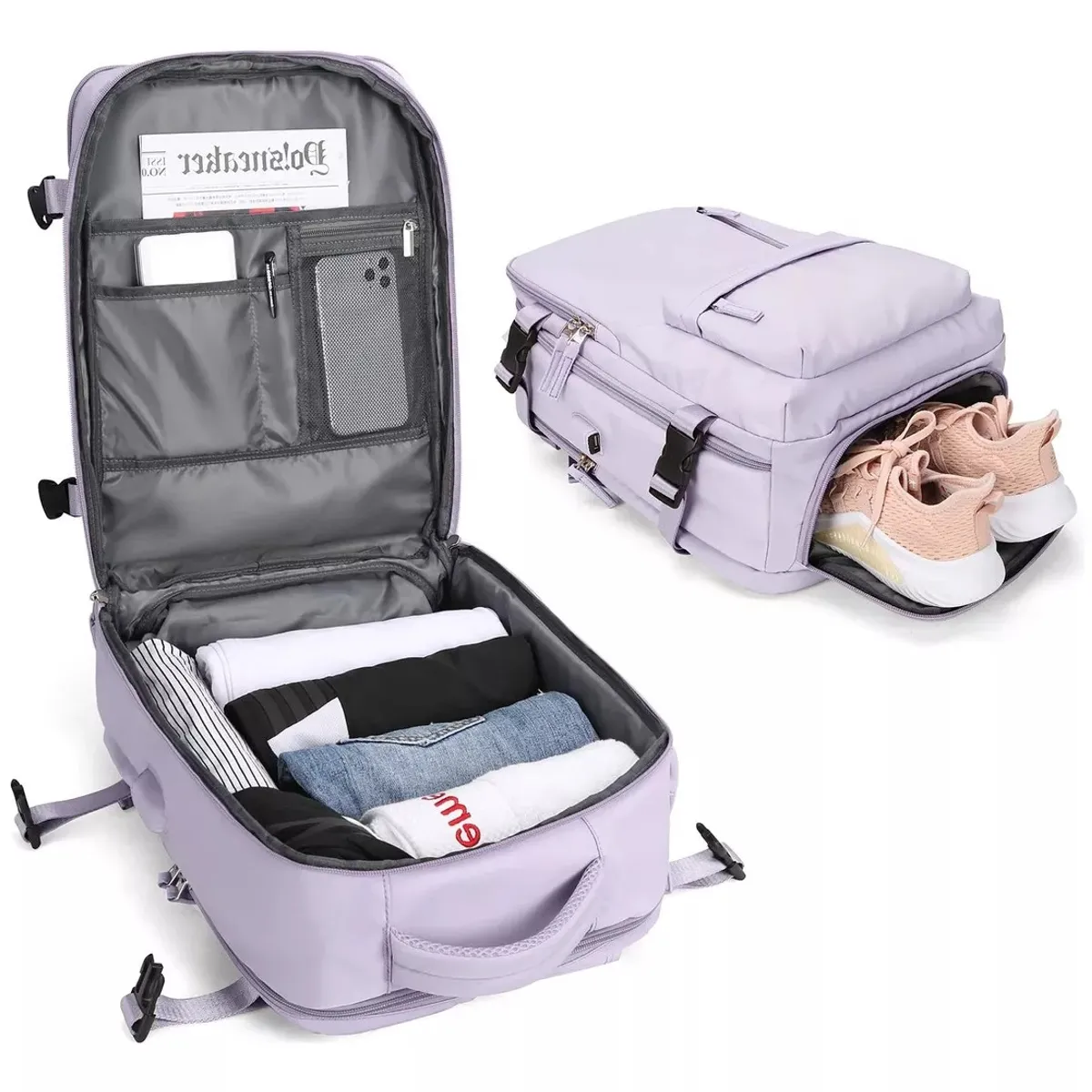 U BUY - Mochila morada de viaje al aire libre