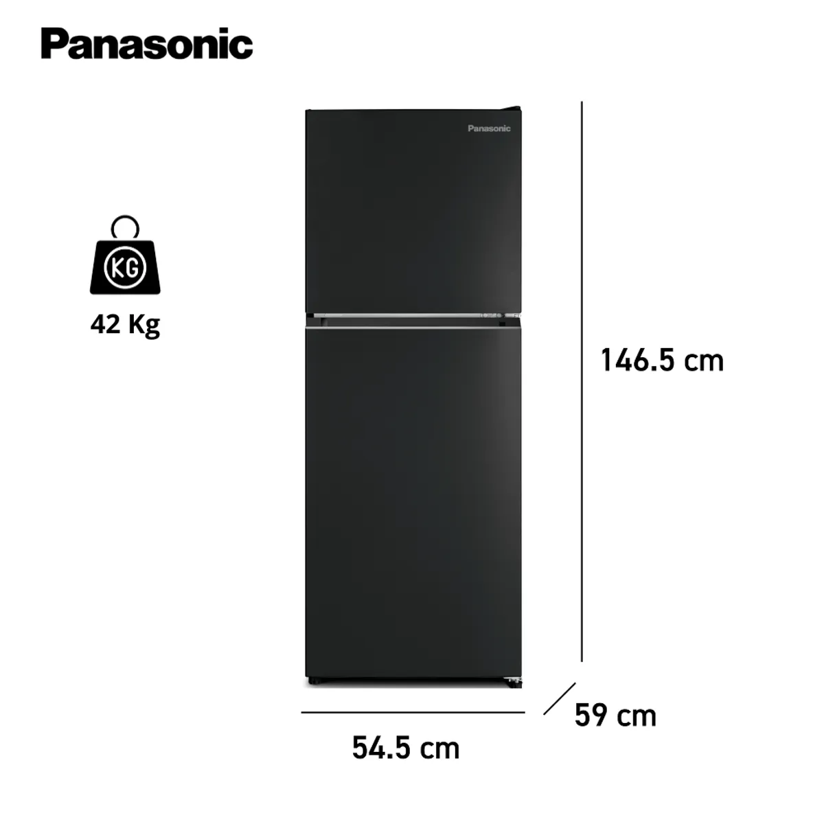PANASONIC - Refrigeradora Top Freezer 201L BT30 No Frost