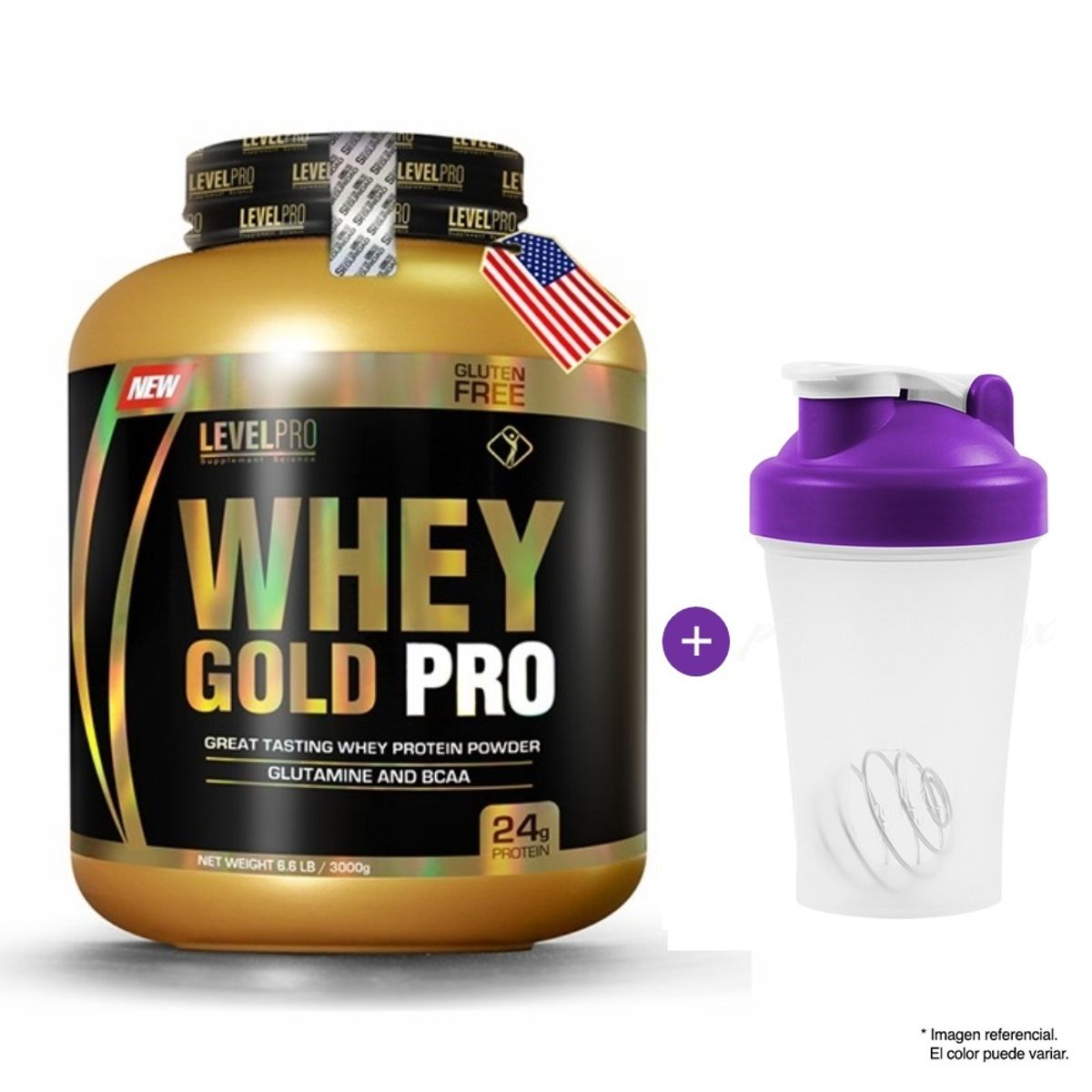 LEVEL PRO - Proteína Level Pro Whey Gold Pro 3Kg Chocolate