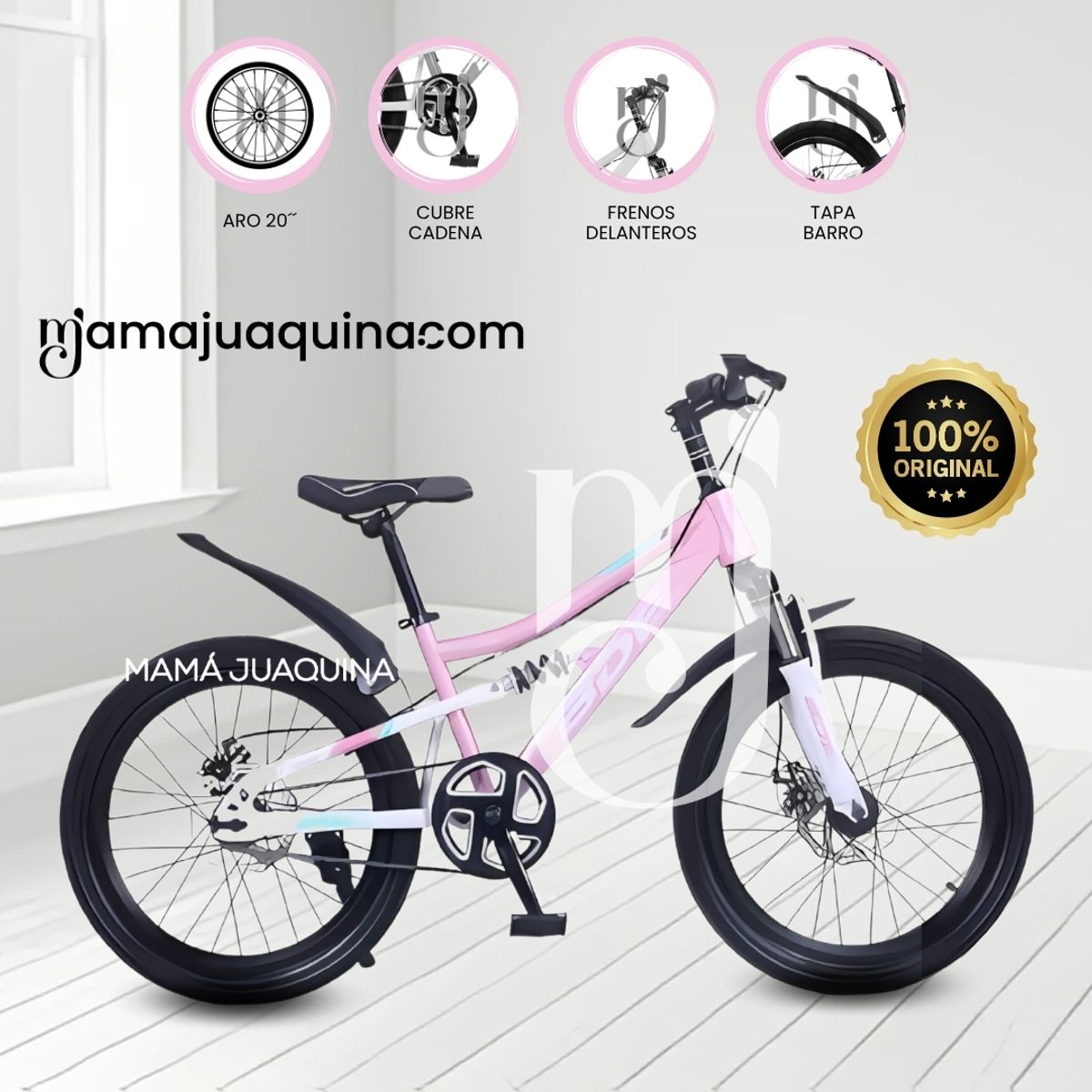 BABY - Bicicleta Deportiva para Niños Aro 20 «RÚBI BX» Pink