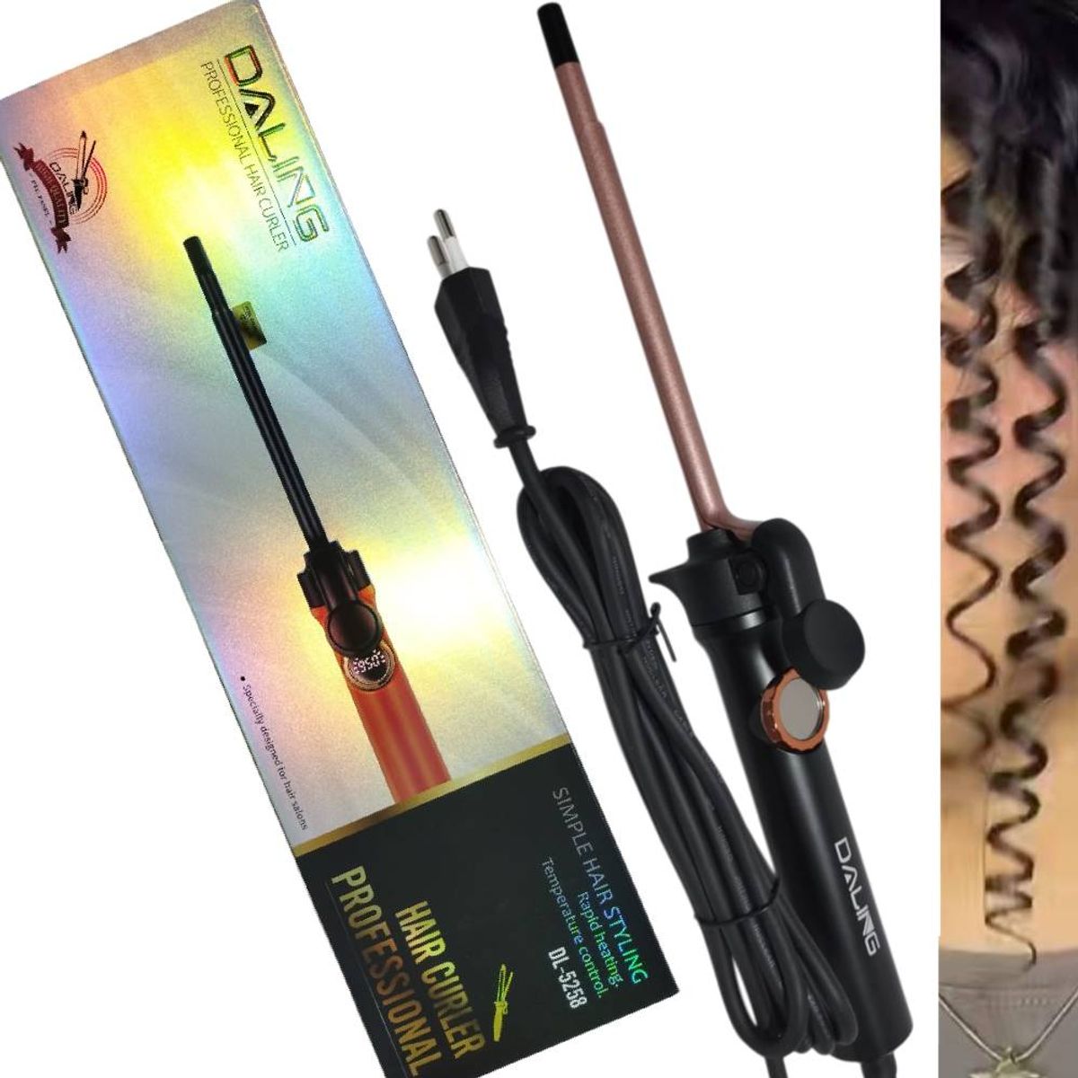 GENERICO - Rizador Delgado 9 mm DALING PROFESIONAL