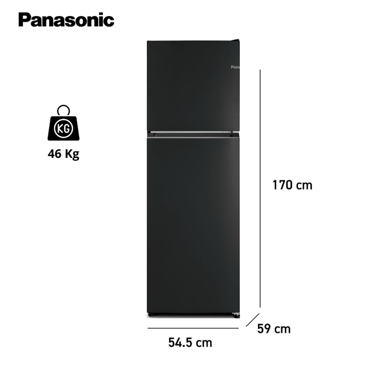 PANASONIC - Refrigeradora Top Freezer 251L BT31 No Frost