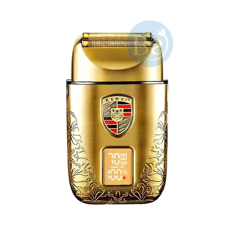 KEMEI - Afeitadora Shaver Kemei KM-T93 Recargable Dorado