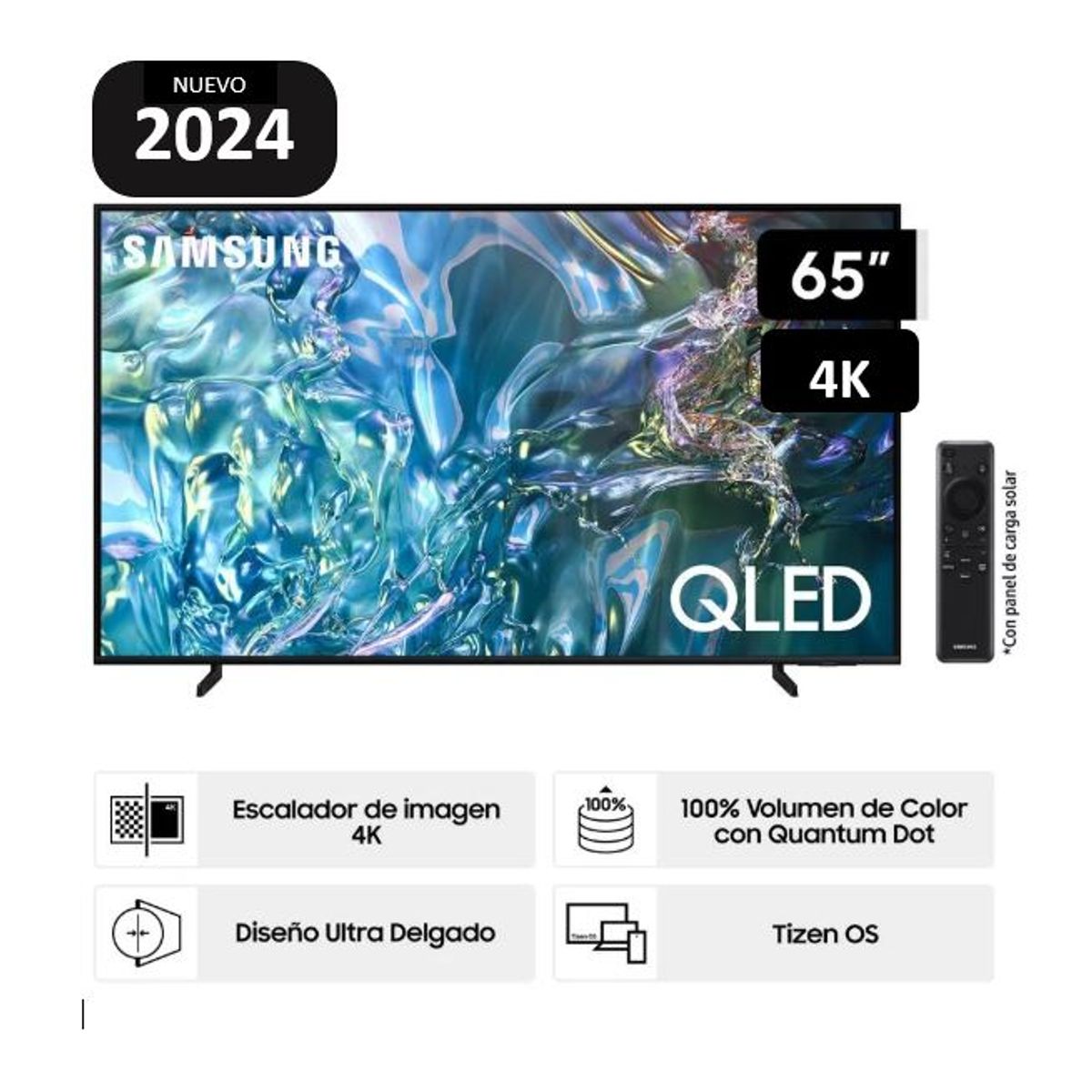 SAMSUNG - Televisor Samsung Smart TV 65 4K QLED QN65Q60DAGXPE
