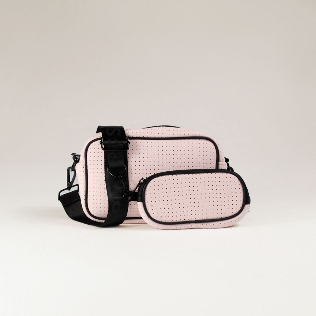 GENERICO - Cartera POPUPS Camera Bag Color Rosa con accesorio desmontable