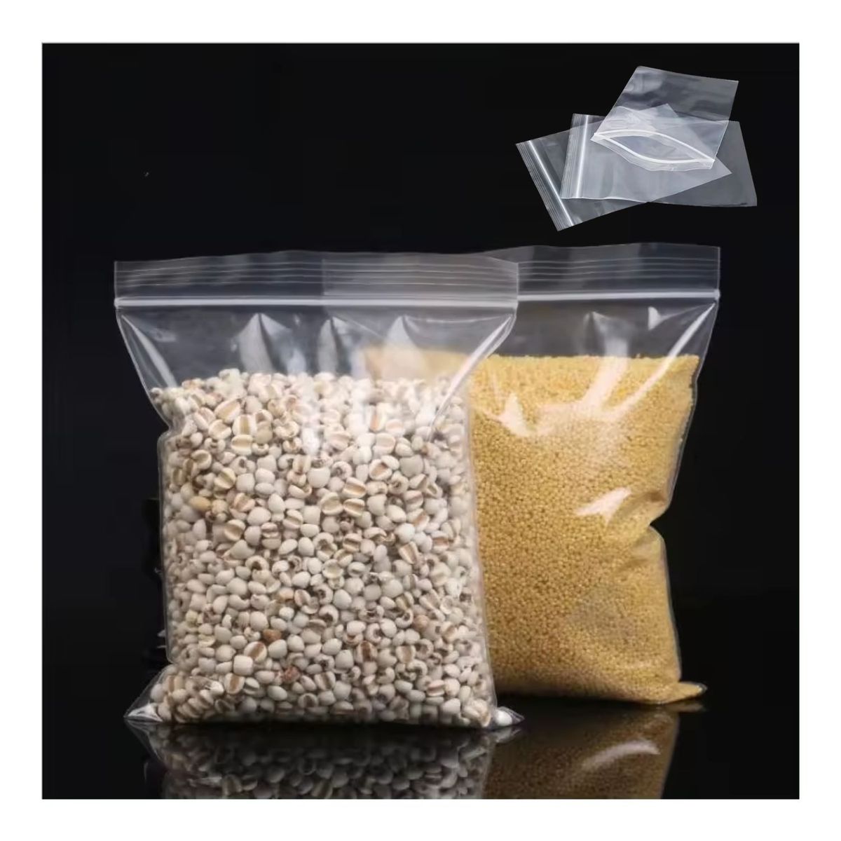 GENERICO - Bolsa con Cremallera x 100 Unds Alt25.5cm x An20cm