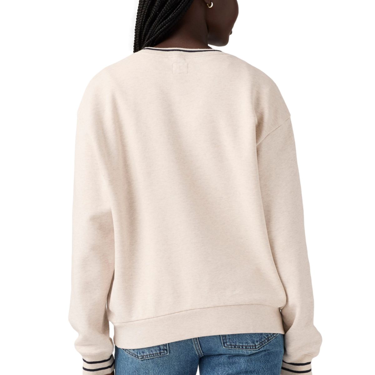 LEVIS - Polerón Mujer Heritage Sport Crew Beige Levis