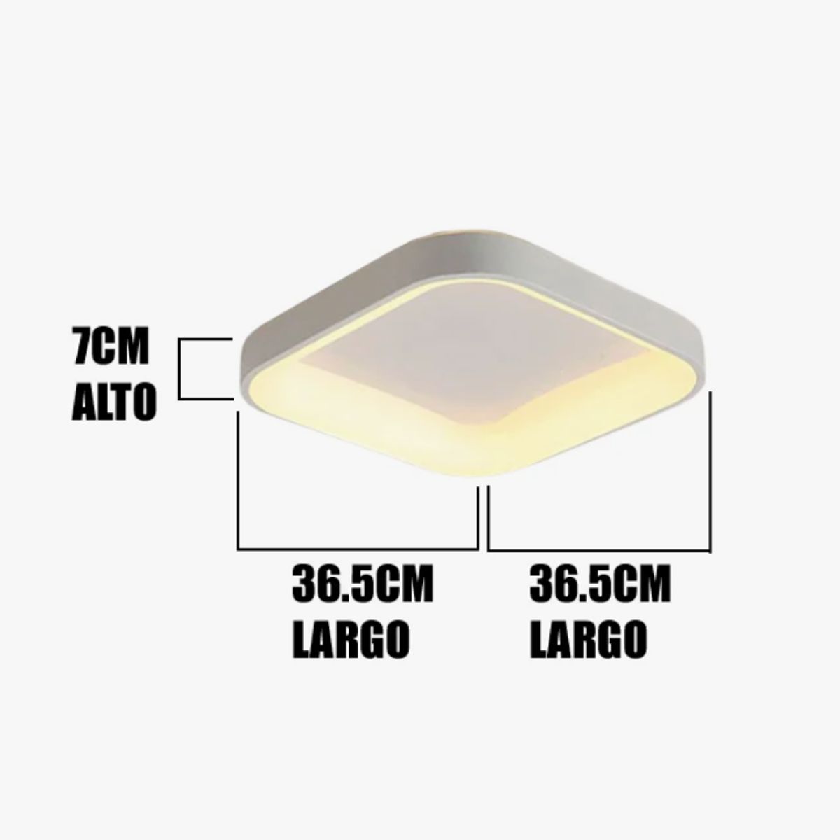 GENERICO - Lámpara de Techo 45W Led 3 en 1 White