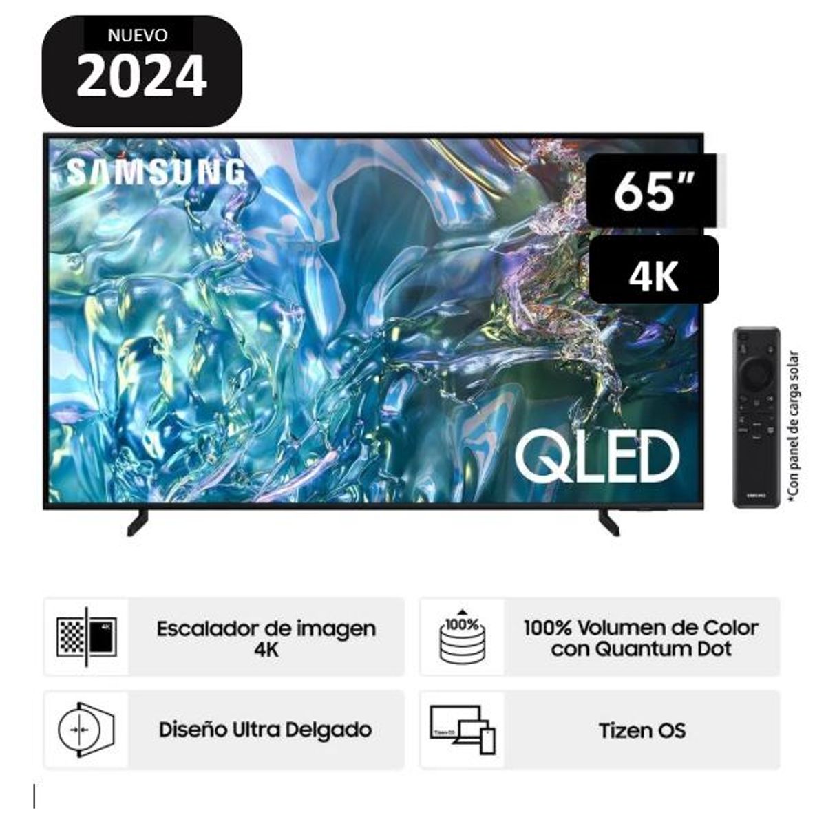 SAMSUNG - Televisor SAMSUNG QLED 65 UHD 4K Smart TV QN65Q60DAGXPE