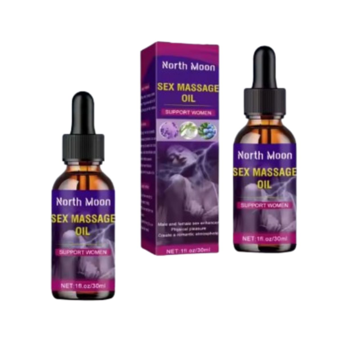 GENERICO - ACEITE  POTENCIADOR  MASAJE EXITANTE FEMENINO NORTH MOOM