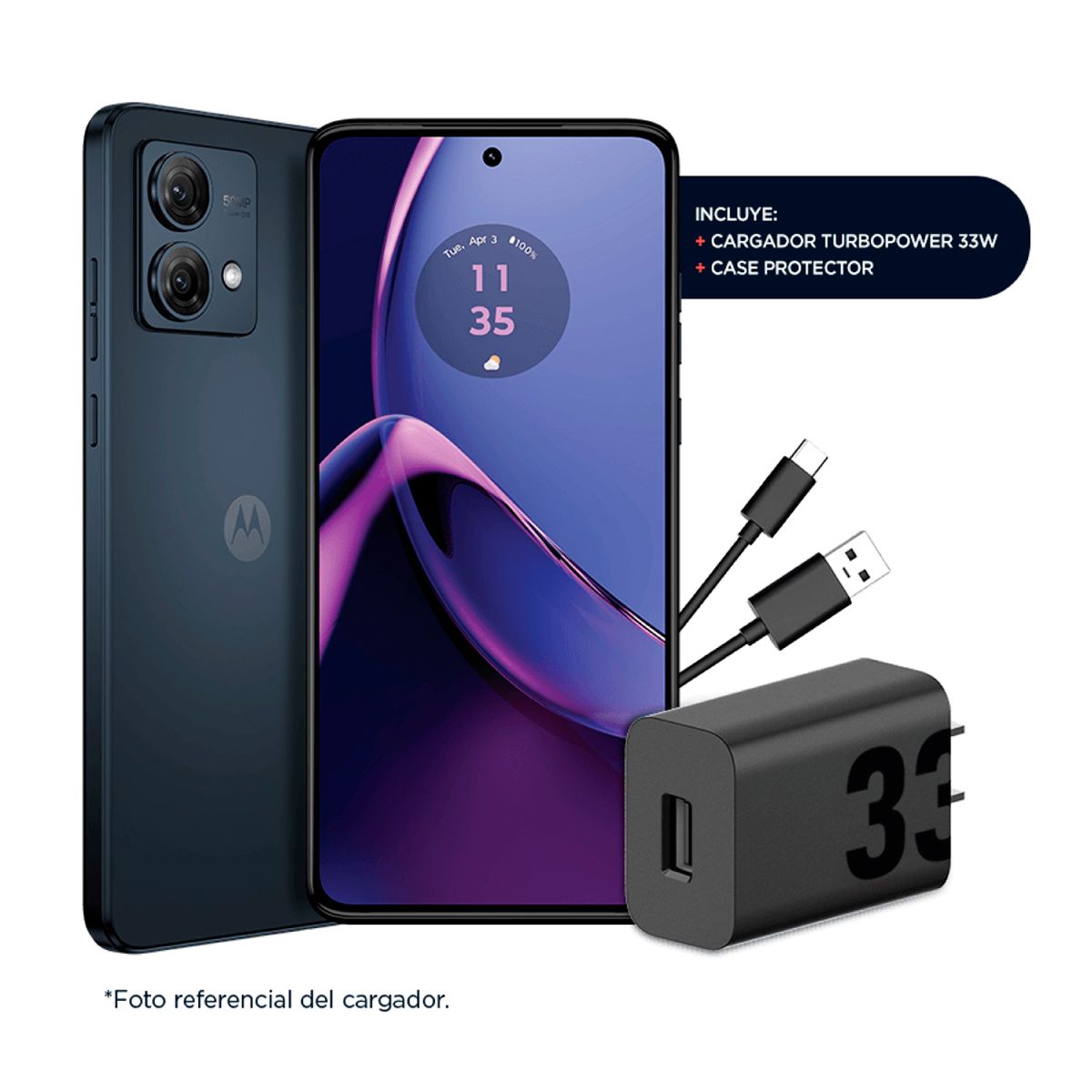 MOTOROLA - Celular Motorola Moto G84 8gb 256gb 5G Color Negro