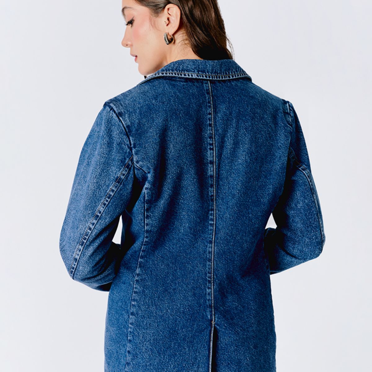 BANATY - BLAZER DENIM CON BOLSILLOS DE MUJER