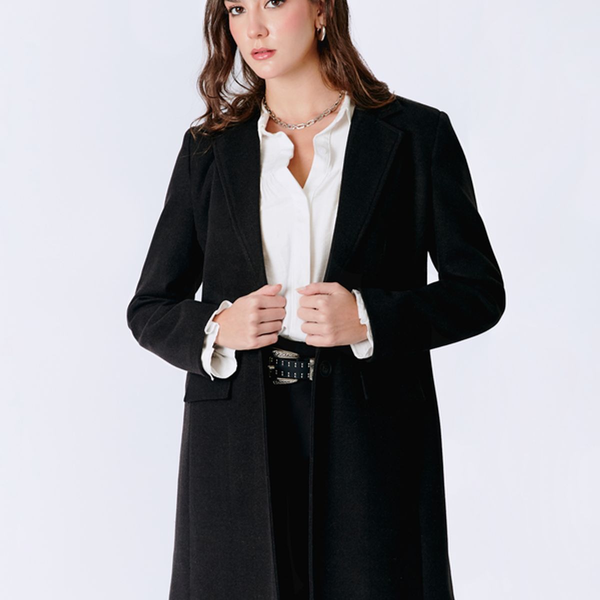 BANATY - ABRIGO LARGO CON BOLSILLOS ALTAMIRA DE MUJER