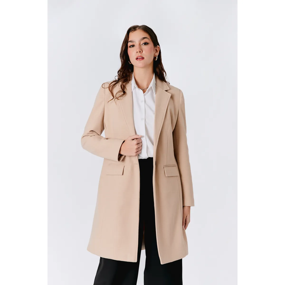 BANATY - ABRIGO LARGO CON BOLSILLOS ALTAMIRA DE MUJER