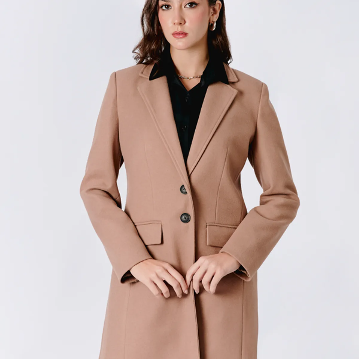 BANATY - ABRIGO LARGO CON BOLSILLOS ALTAMIRA DE MUJER