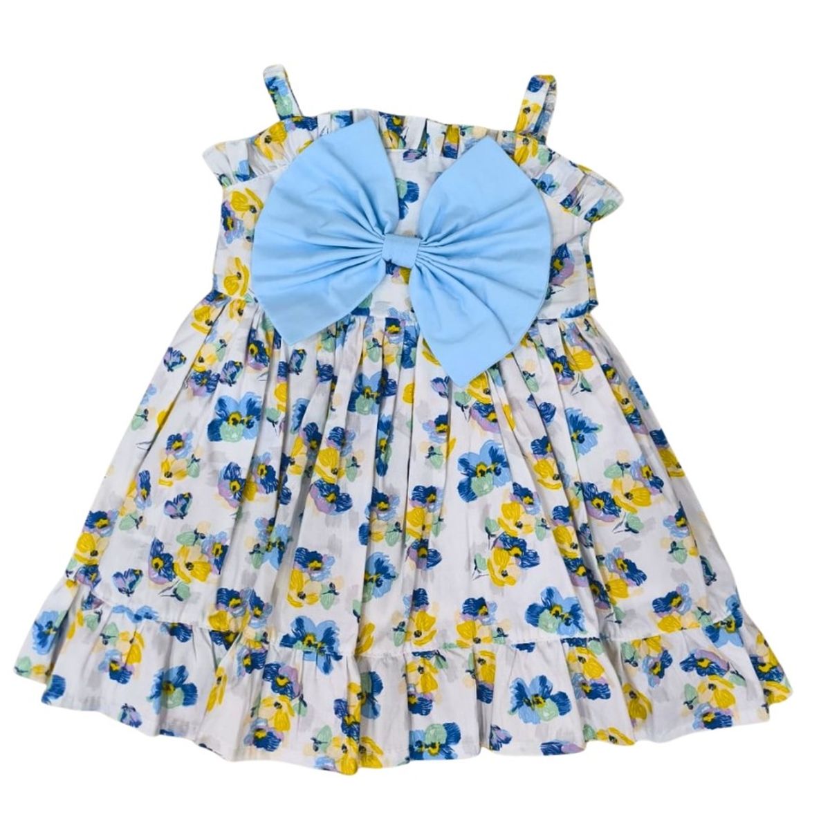 BANNITAS - Vestido casual para niñas Rosali azul