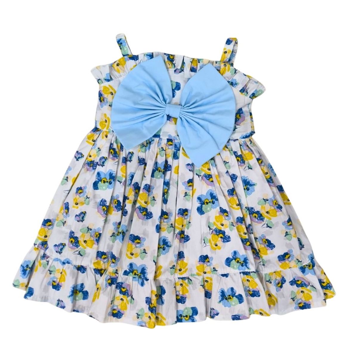 BANNITAS - Vestido casual para niñas Rosali azul