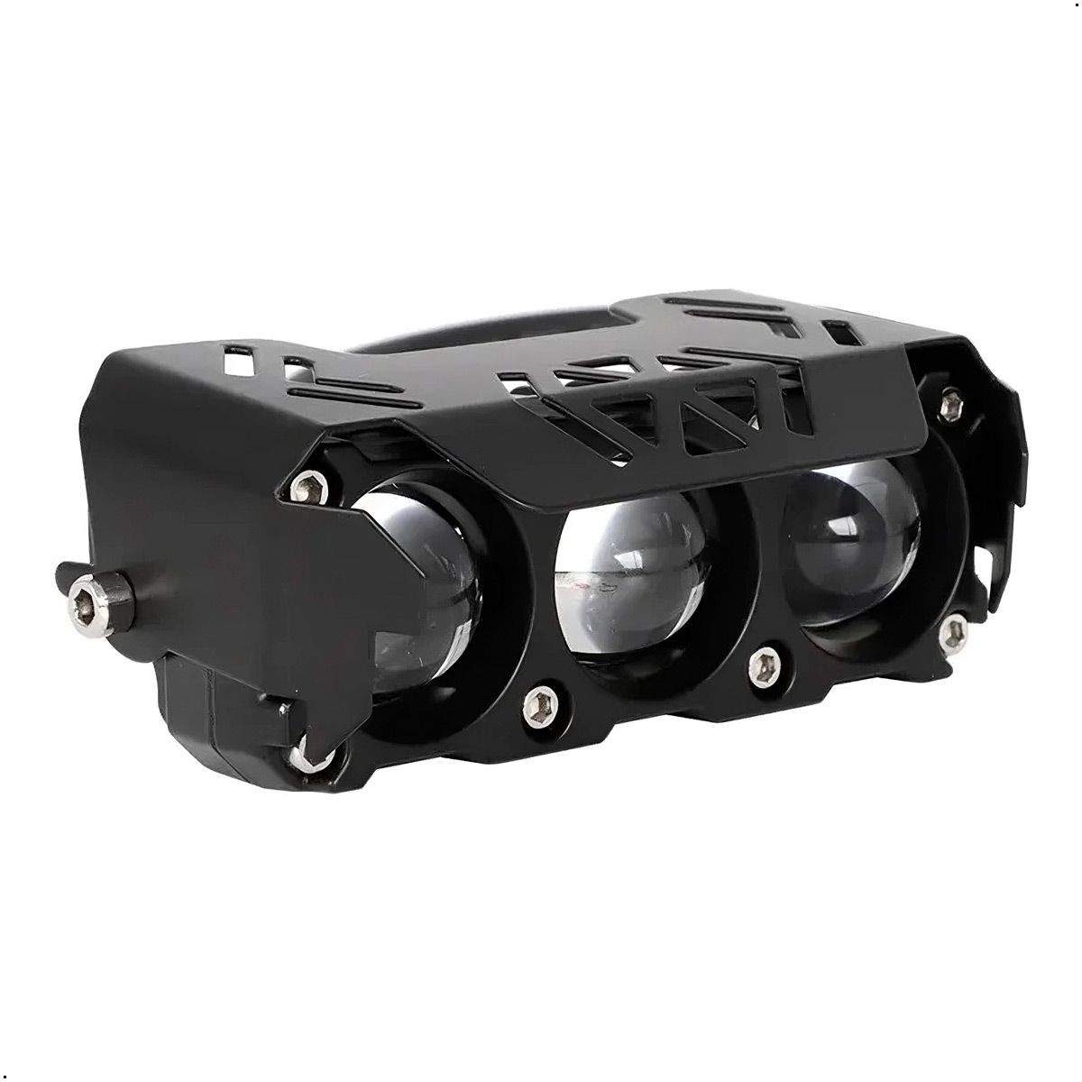 GENERICO - Luces Exploradoras Ambar Y Blanca Moto Camioneta X 2 Unids