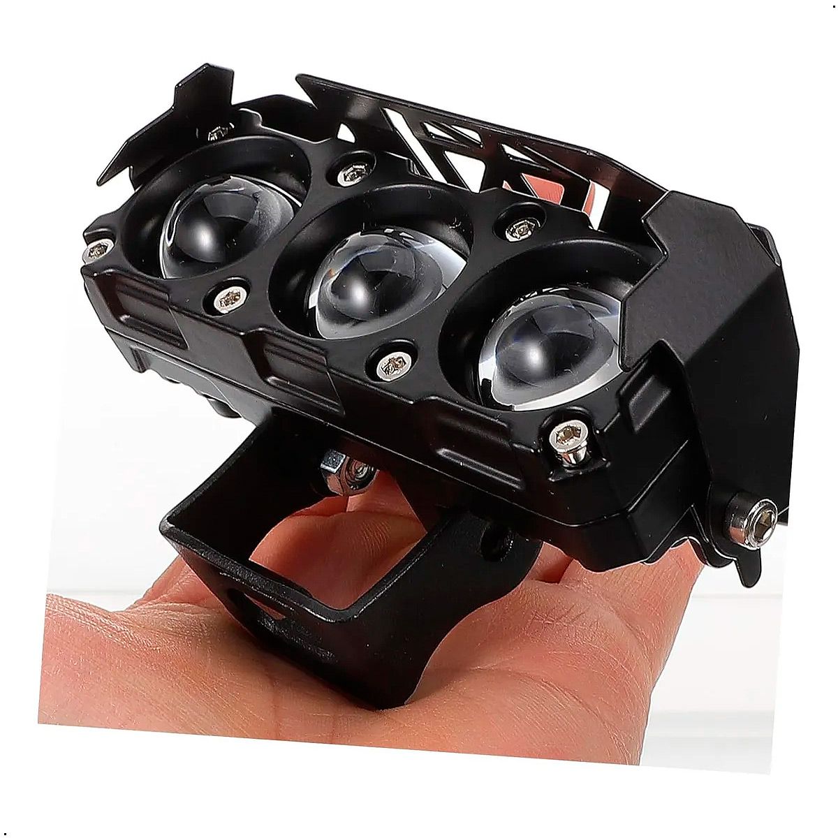 GENERICO - Luces Exploradoras Ambar Y Blanca Moto Camioneta X 2 Unids