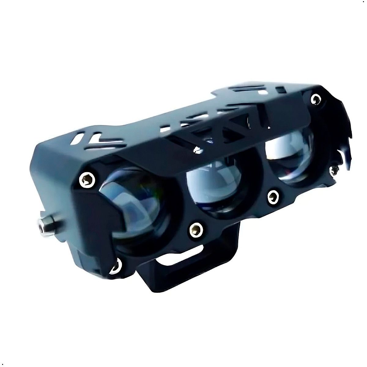 GENERICO - Luces Exploradoras Ambar Y Blanca Moto Camioneta