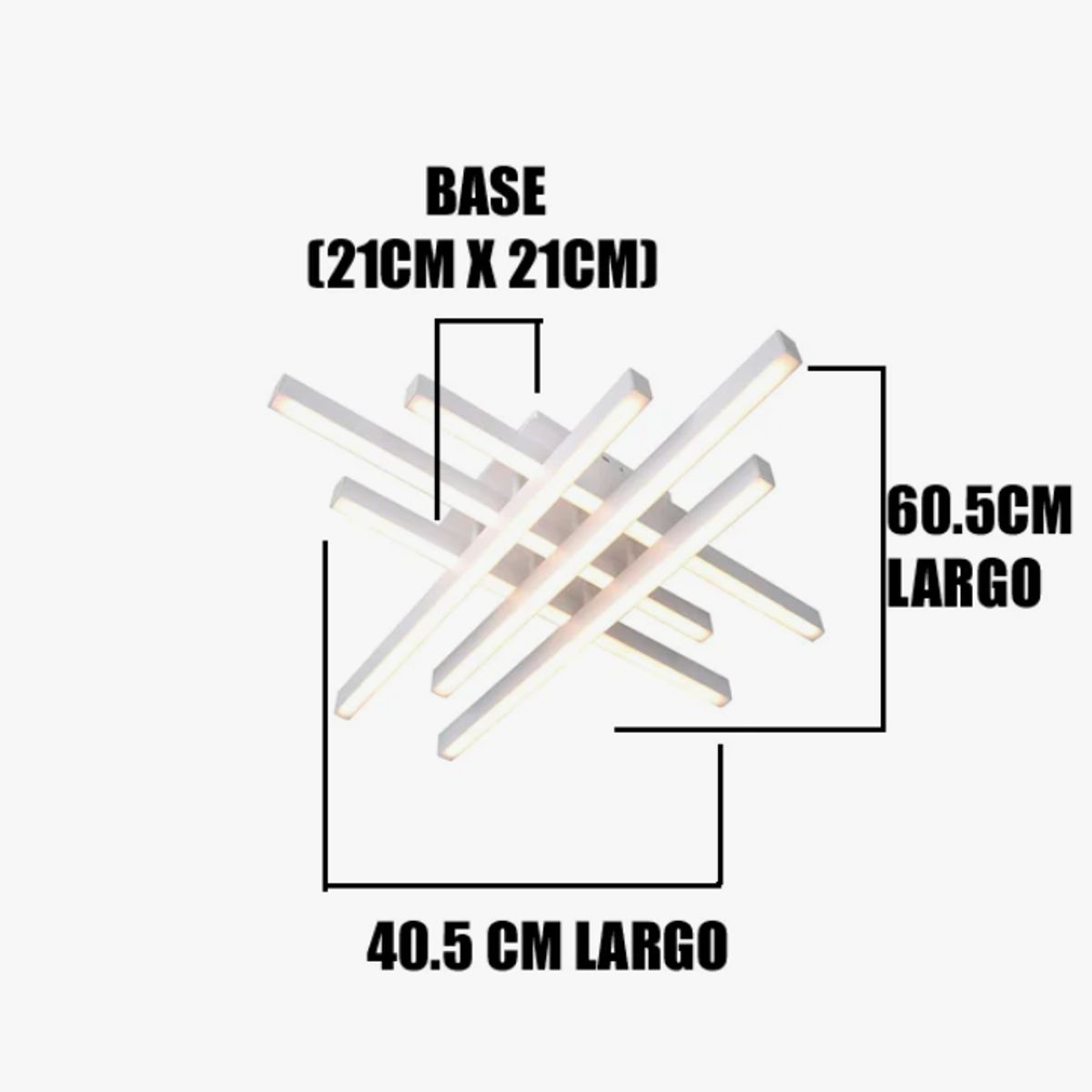 GENERICO - Lámpara de Techo 45W Led 3 en 1 White