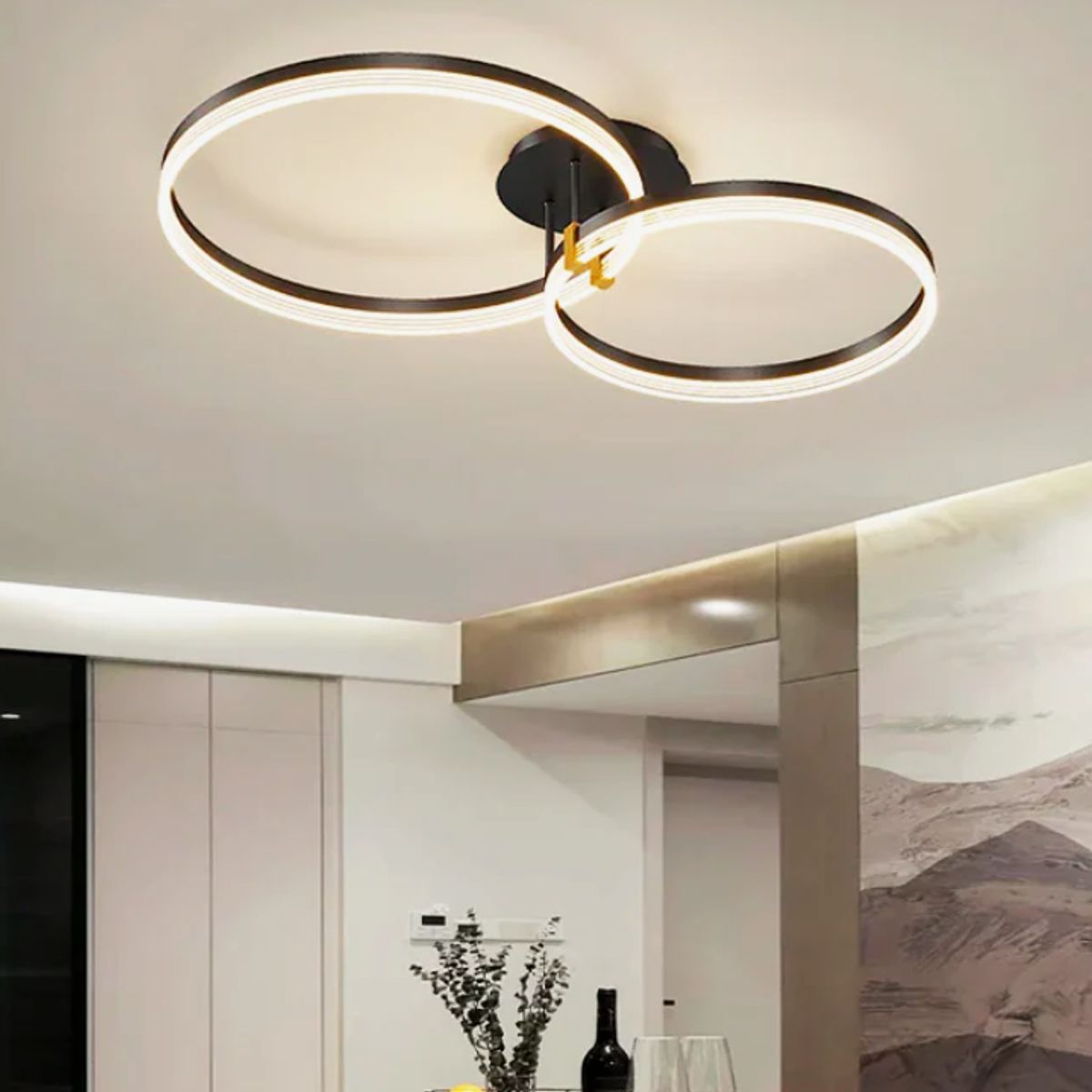 GENERICO - Lámpara de Techo 45W Led 3 en 1 Black