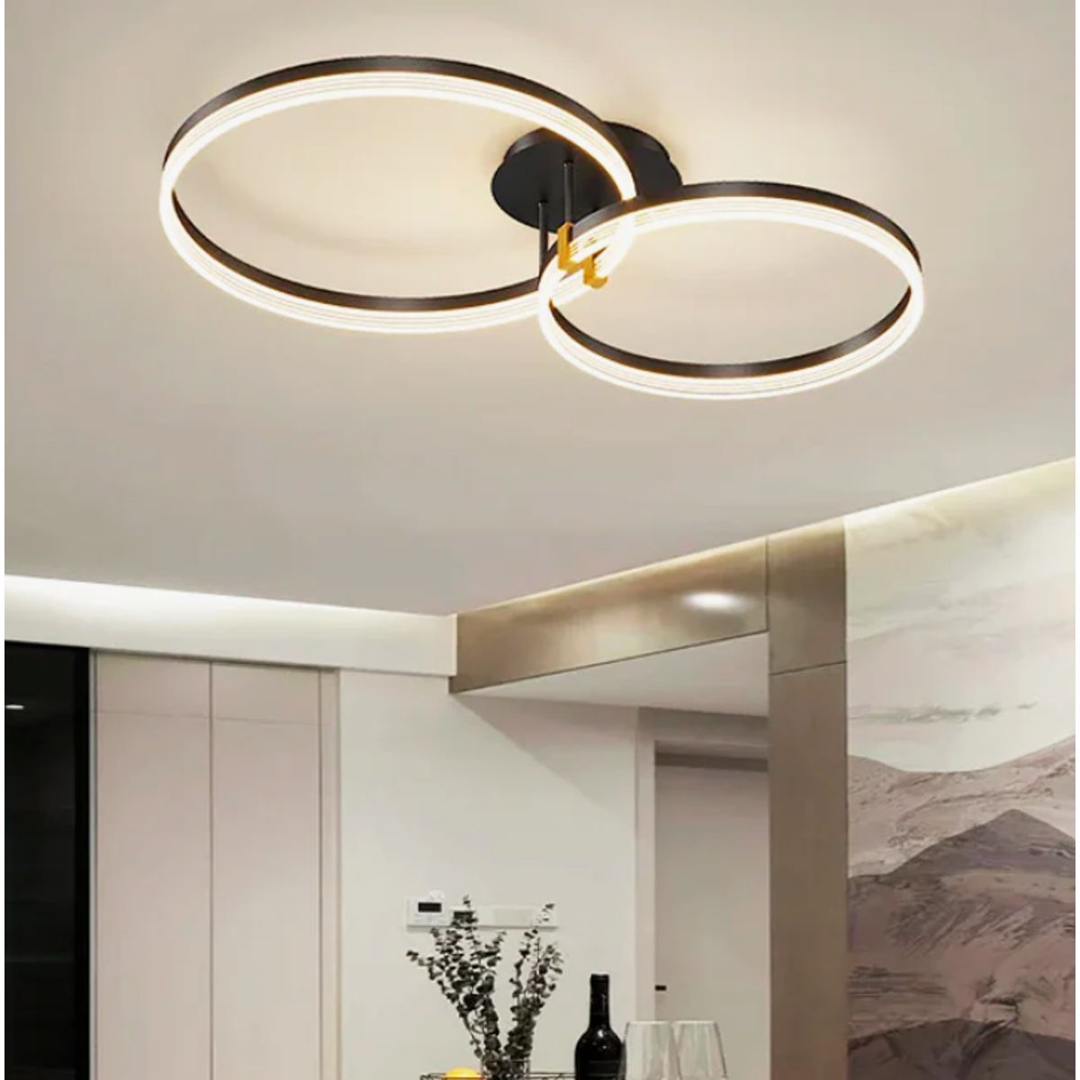 GENERICO - Lámpara de Techo 45W Led 3 en 1 Black