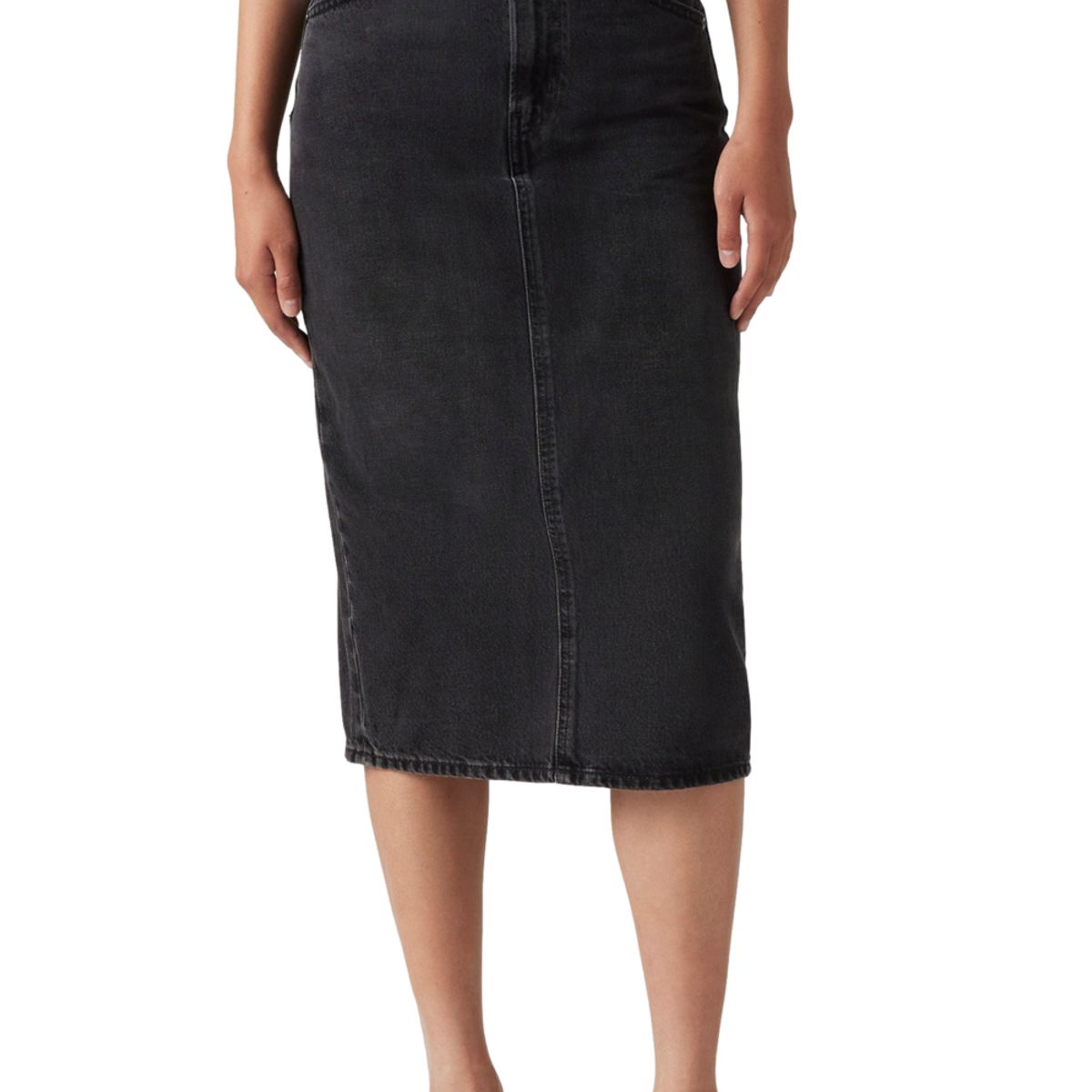 LEVIS - Falda Mujer Hr Back Slit Skirt Negro Levis