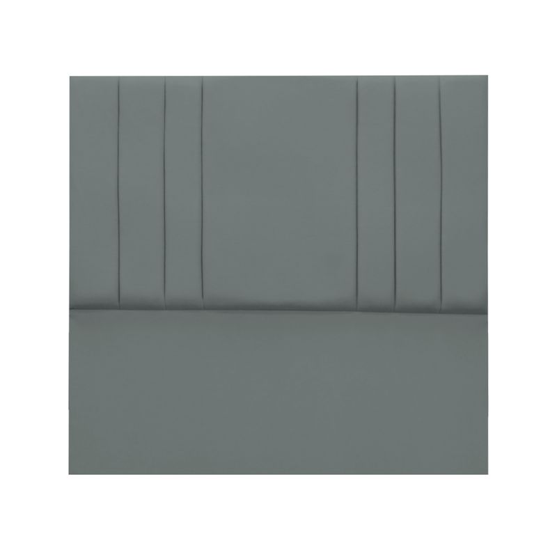 MUEBLES MACRUMO - Cama tapizada Alessia - 1.5 Plz - Color gris oscuro