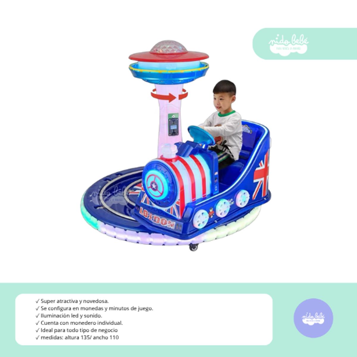 GENERICO - MÁQUINA DE JUEGOS DREAMLAND TREN GIRATORIO