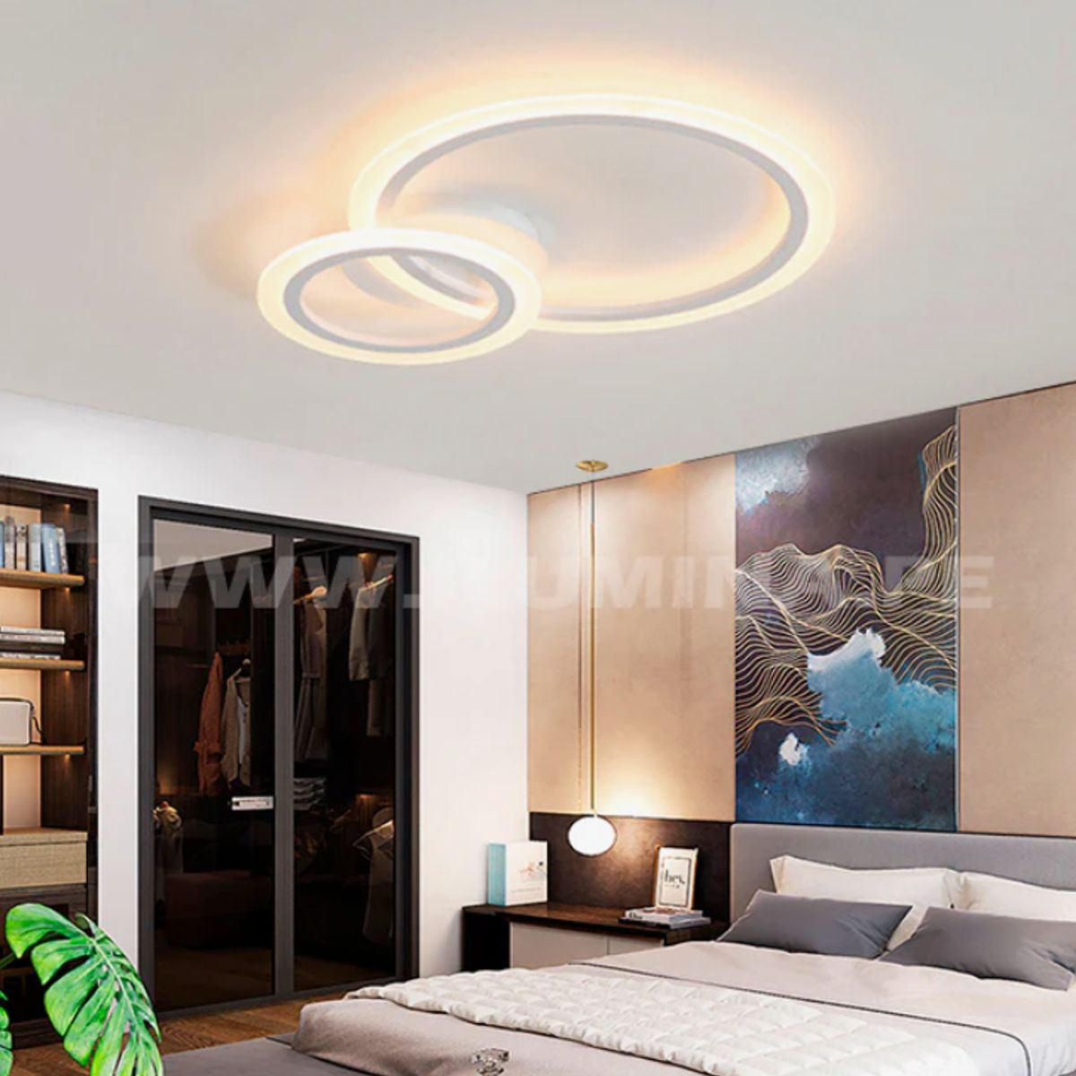 GENERICO - Lámpara de Techo 45W Led 3 en 1 White