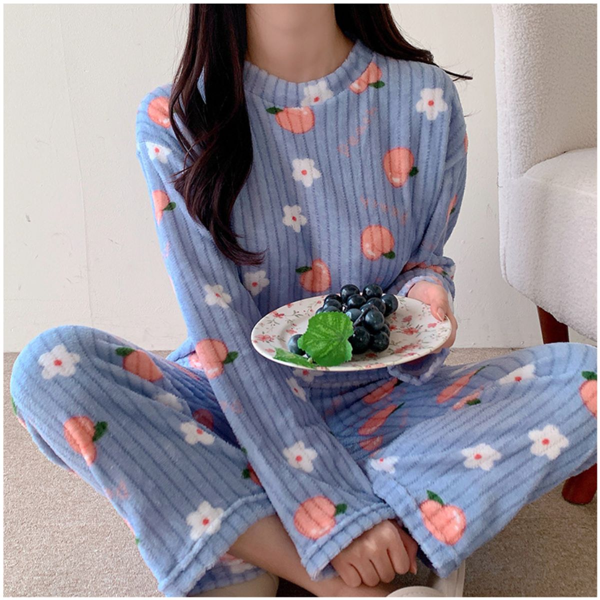 INSPIRA - Pijama de Felpa 2 Piezas Kawaii Mujer
