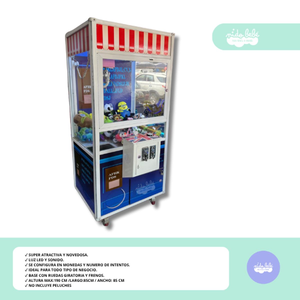 GENERICO - MÁQUINA DE JUEGOS CON GARRA