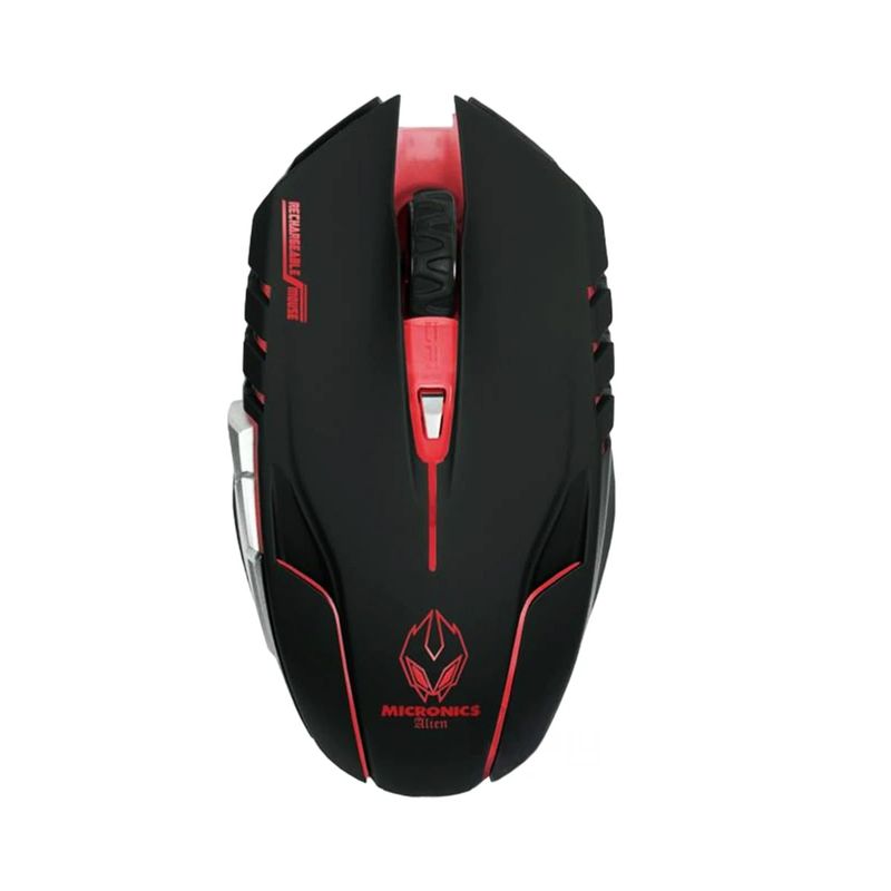 GENERICO - Mouse Inalambrico de 6 Botones para Laptop Color Negro