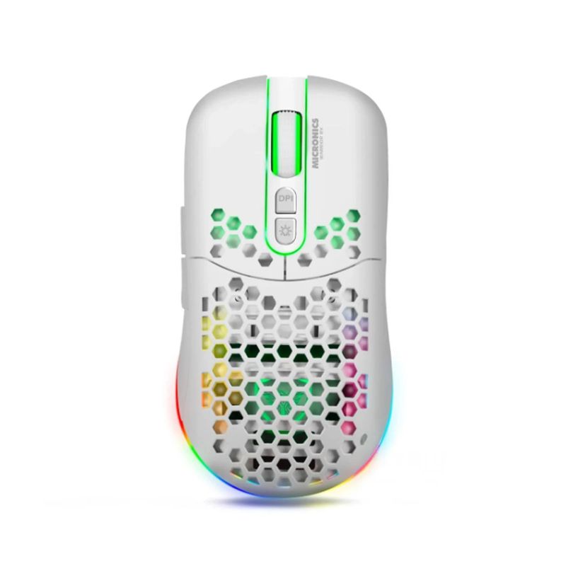 GENERICO - Mouse MIC GM828RX con Retroiluminacion RGB Blanco