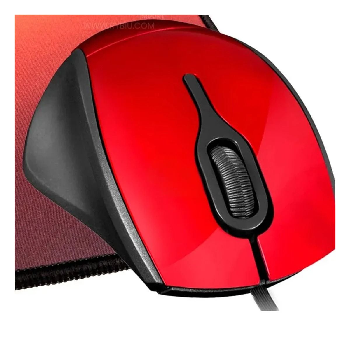 GENERICO - Pack2 Mouse Optimo con Conexion USB Modelo Dvinci Rojo